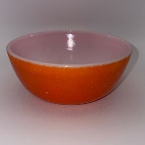 Vintage Hazel Atlas Orange Peel Milk Glass Bowl – 1950s Retro Textured Cereal Di